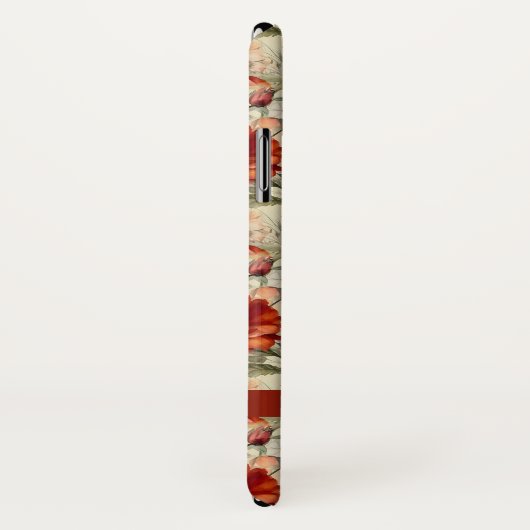 Chic Custom Waterverf Floral Patroon Case-Mate iPhone Case (Achterkant / rechts)