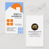 Chic Cute Sunny Home Picket Fence Realty Visitekaartje (Voorkant / Achterkant)