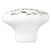 Chic Cute Woodland Animals Greenery Nursery Decor Keramische Knop (Zijkant)