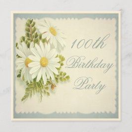 Chic  Daisies 100th Birthday Kaart