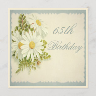 Chic  Daisies 65th Birthday Kaart