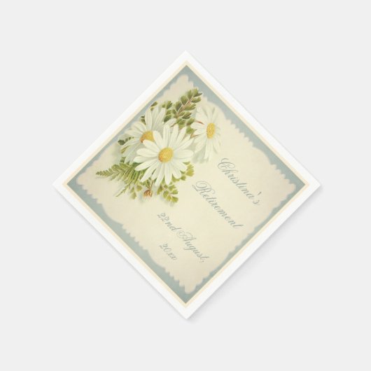 Chic  Daisies Retirement Party Servetten (Hoek)