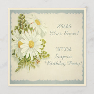 Chic  Daisies Surprise Party Kaart