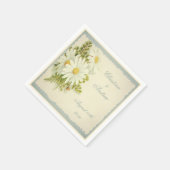 Chic Daisies Wedding Serviettes Servetten (Hoek)