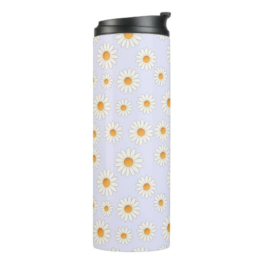 Chic Daisy Bloempatroon – Schattigee Bloemen Ontwo Thermosbeker (Gedraaid links)