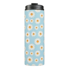 Chic Daisy Bloempatroon – Schattigee Bloemen Ontwo Thermosbeker