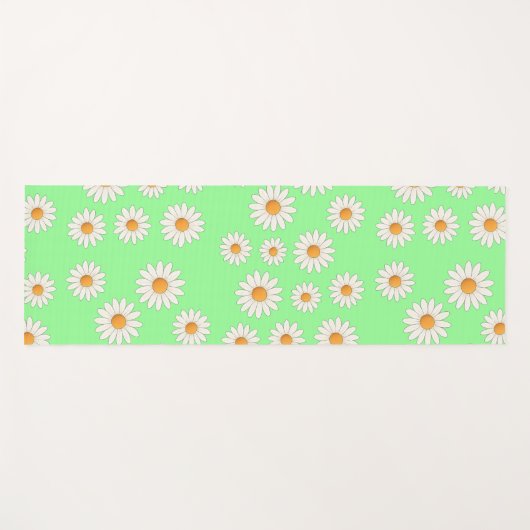 Chic Daisy Bloempatroon – Schattigee Bloemen Ontwo Yogamat (Voorkant (horizontaal))