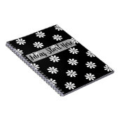 Chic Daisy Patroon Notitieboek – Minimaal & Stijlv (Rechterzijde)