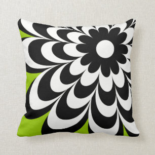Chic Daisy Personalized Sierkussen - Lime Green