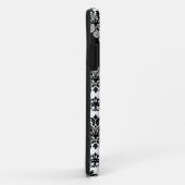 CHIC DAMASK BLEEK I phone 5 HOESJE BLACK & WHITE (Achterkant/rechts)