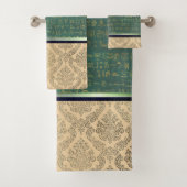 Chic Damask Egyptian Hieroglyphs Bad Handdoek (Insitu)