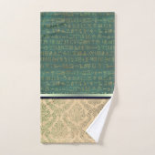 Chic Damask Egyptian Hieroglyphs Bad Handdoek (Handdoek)