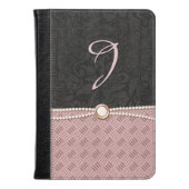 Chic Damask en Metallic look Kindle Fire Folio Kindle Case (Voorkant gesloten)