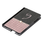 Chic Damask en Metallic look Kindle Fire Folio Kindle Case (Schuin)