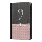 Chic Damask en Metallic look Kindle Fire Folio Kindle Case (Voorkant)
