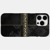 Chic Damask & Goud Case-Mate iPhone Case (Achterkant (horizontaal))