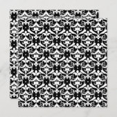 Chic Damask Kaart (Voorkant / Achterkant)