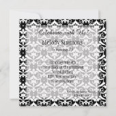 Chic Damask Kaart (Achterkant)