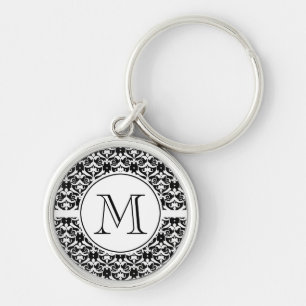 Chic Damask Sleutelhanger