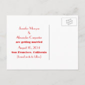 Chic Damask sparen het Briefkaart van de Datum, Ro (Achterkant)