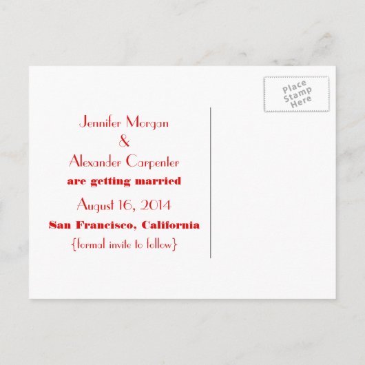 Chic Damask sparen het Briefkaart van de Datum, Ro (Achterkant)