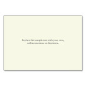 Chic Damask & Stripe Wishing Well Insert Card Kaart (Achterkant)