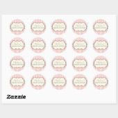 Chic Damask  Vrijgezellenfeest Favor Sticker (Vel)