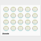 Chic Damask  Vrijgezellenfeest Favor Sticker (Vel)
