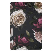Chic Dark Floral Bouquet Mini Klembord (Achterkant)