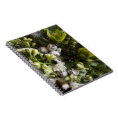 Chic Dark Green Botanical Leaves Notitieboek (Rechterzijde)