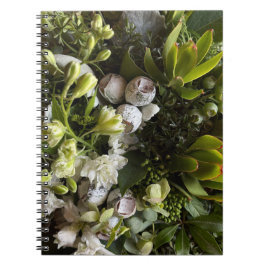 Chic Dark Green Botanical Leaves Notitieboek