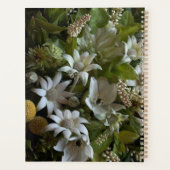 Chic Dark Green Botanical Leaves Planner (Achterkant)