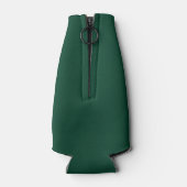 Chic Dark Green Graduate Custom Graduation Party Flesjeskoeler (Achterkant)