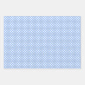 Chic Dark Light Blue White poka Dots Pattern Inpakpapier Vel (Voorkant)