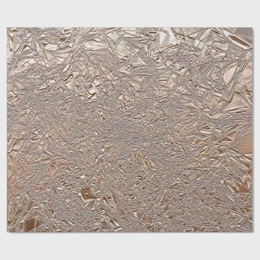 Chic Dark Roos Gold en crème Cadeaupapier (Vlak)