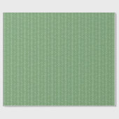 Chic Dark Sage Licht Bos Groen Gestreept Zigzag Cadeaupapier (Vlak)