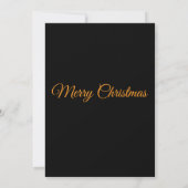 Chic Dark Snowflake Christmas Photo Card Kaart (Achterkant)