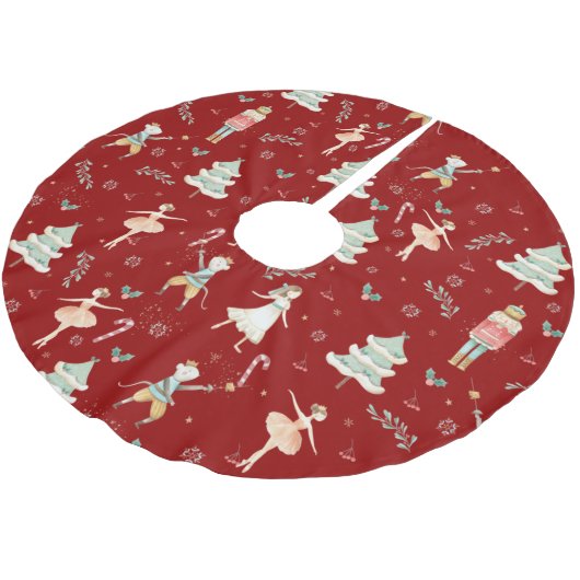 Chic De Notenkraker Kerst Ballet Rood Kerstboom Rok (Gekanteld)