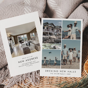 Chic Decing New Halls Nieuw adres Kerstmis Feestdagenkaart