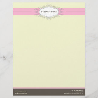 Chic Deco Baby roze Gepersonaliseerd briefterhead Briefhoofd Sjabloon