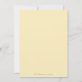 Chic Deco Save the Date (citroengeel) Kaart (Achterkant)