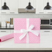 Chic Decoratieve Roze Harten Patroon Wrapping Pape Inpakpapier Vel
