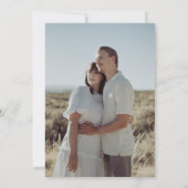 Chic Delft Blue Chinoiserie Wedding Save the Date Kaart (Achterkant)