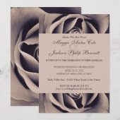 Chic Delicate Roos Wedding Uitnodiging (Voorkant / Achterkant)