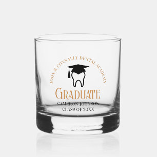 Chic Dental School Aangepaste Tandarts Afstuderen Whisky Glas