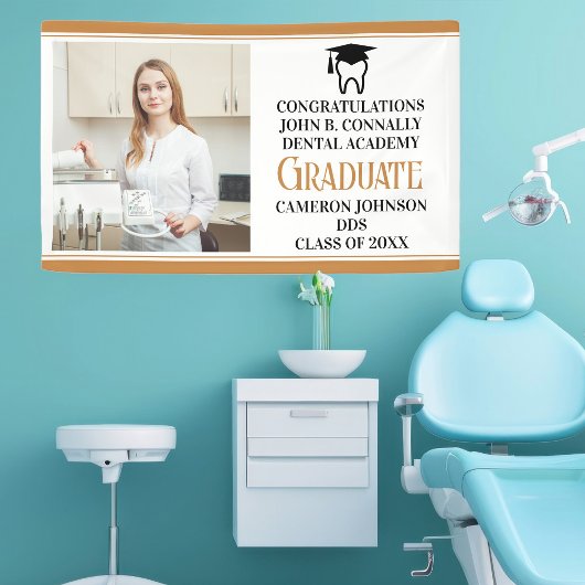 Chic Dental School Afstuderen Party Foto Spandoek
