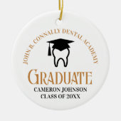 Chic Dental School Custom Afstuderen Christmas Keramisch Ornament (Voorkant)