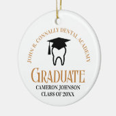 Chic Dental School Custom Afstuderen Christmas Keramisch Ornament (Links)