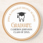 Chic Dental School Custom Afstuderen Keepsake Zandsteen Onderzetter (Voorkant)