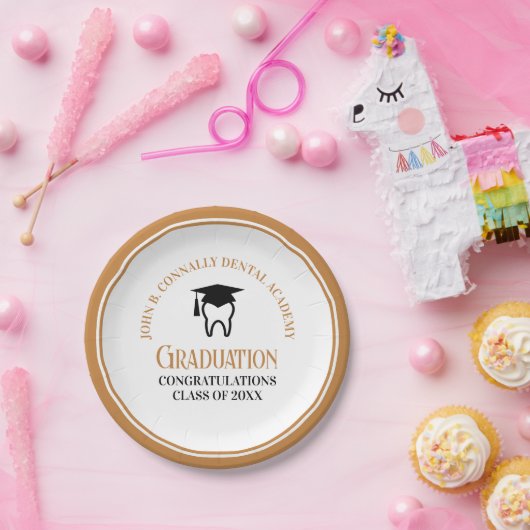 Chic Dental School Custom Tandarts Afstudeerfeest Papieren Bordje (Feest)